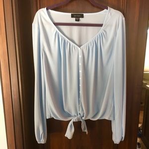 Karen Kane Tie Front Blouse